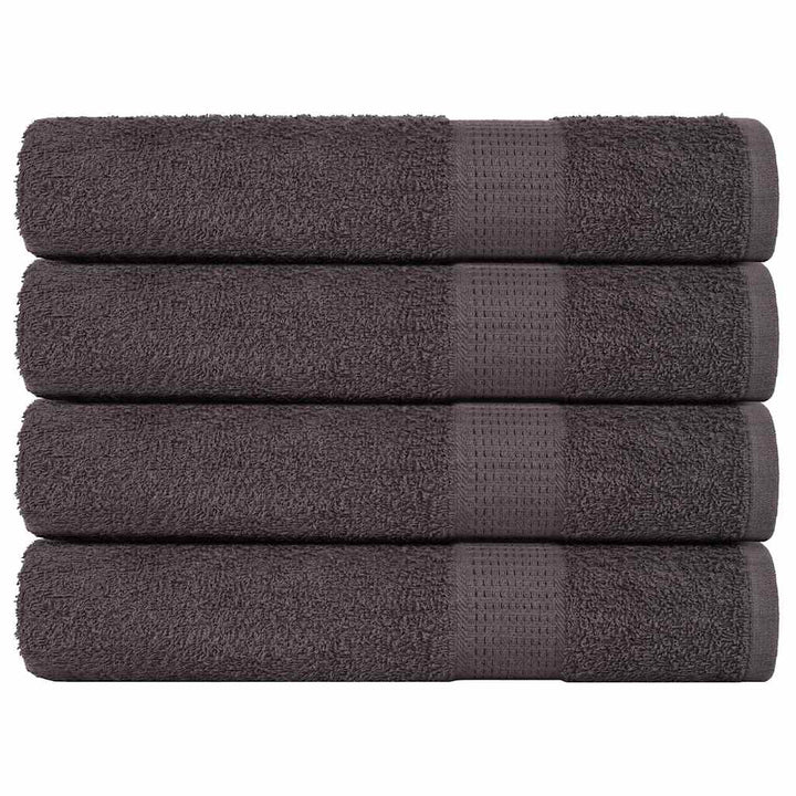 Gants De Toilette 2 Pcs 360 G/M² 100% Coton Anthracite