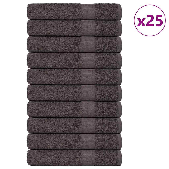 Gants De Toilette 2 Pcs 360 G/M² 100% Coton Anthracite