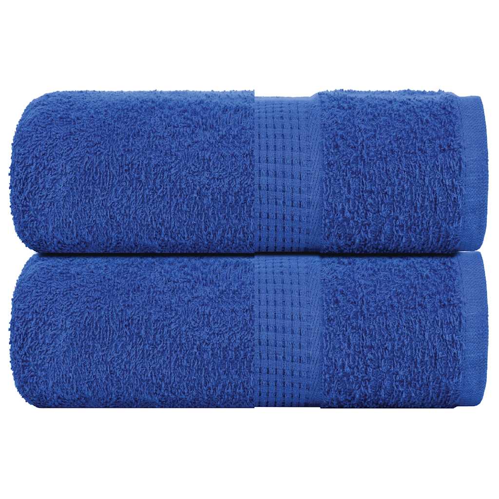 Serviettes De Visage 4 Pcs 360 G/M² 100% Coton Bleu