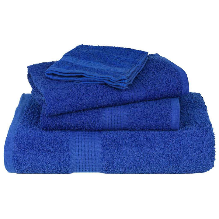 Serviettes De Visage 4 Pcs 360 G/M² 100% Coton Bleu