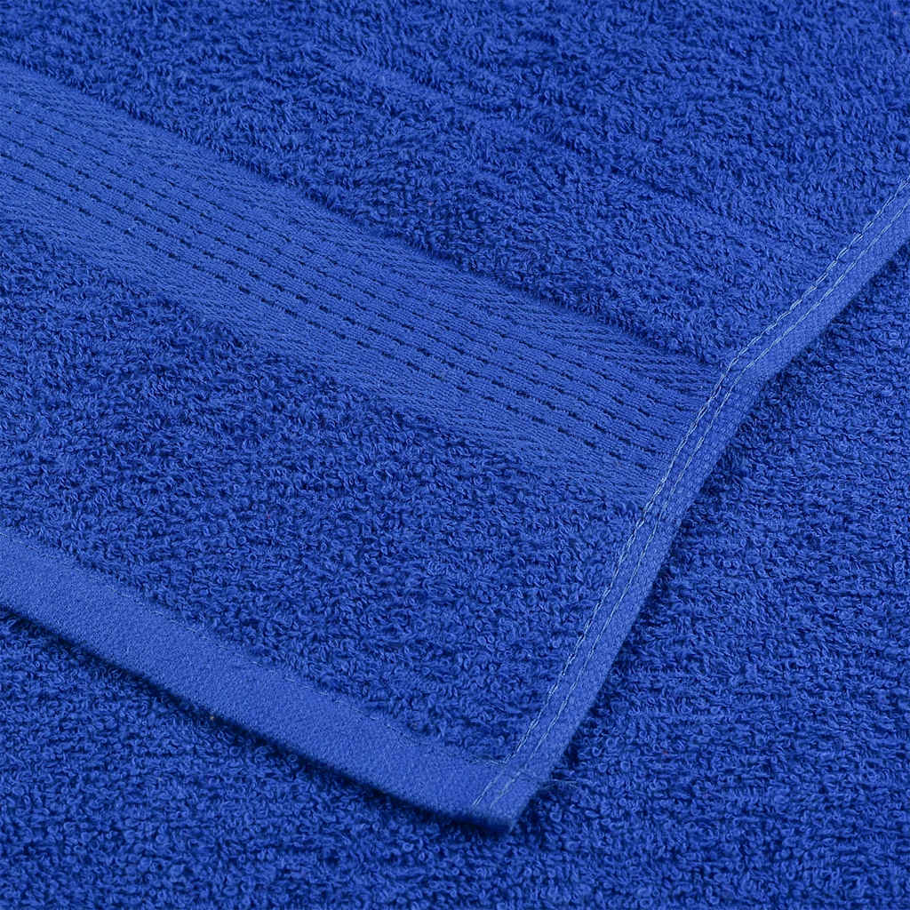 Serviettes De Visage 4 Pcs 360 G/M² 100% Coton Bleu
