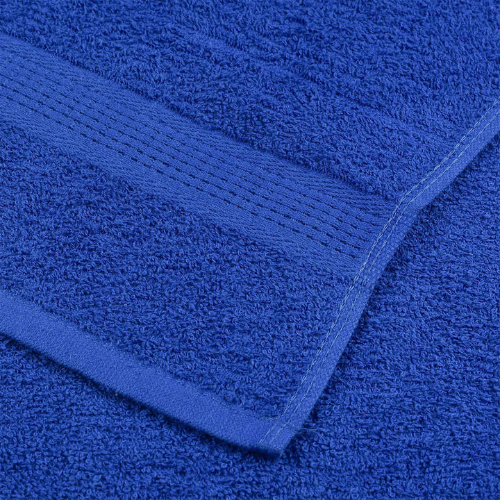 Serviettes De Visage 4 Pcs 360 G/M² 100% Coton Bleu