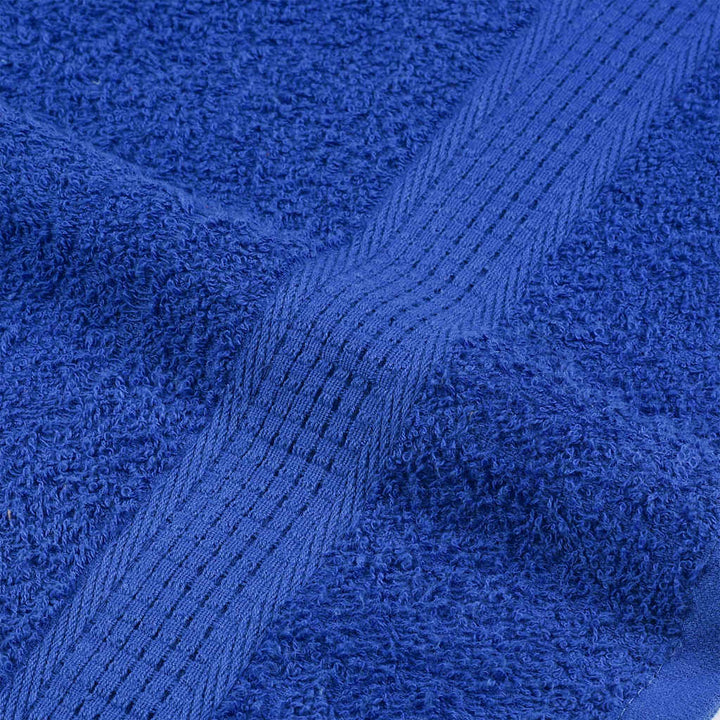 Serviettes De Visage 4 Pcs 360 G/M² 100% Coton Bleu