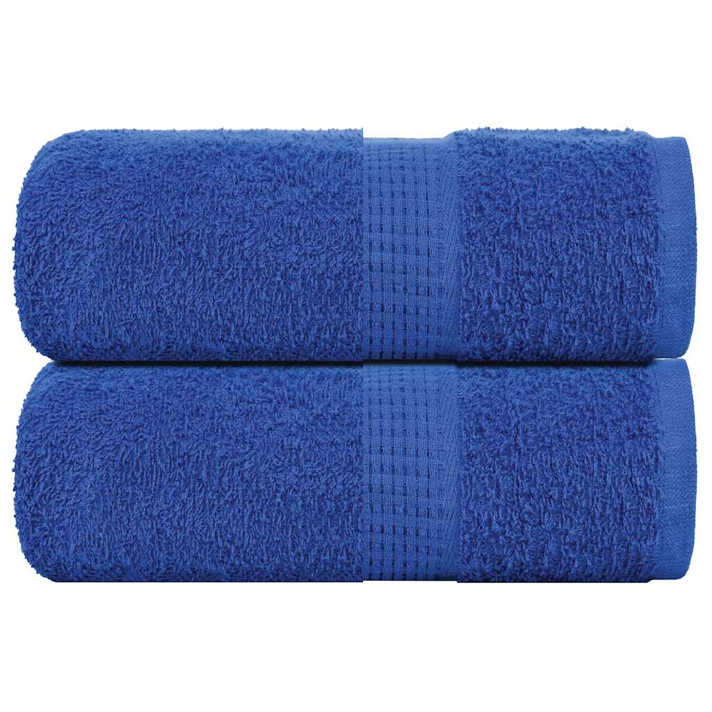 Serviettes De Visage 4 Pcs 360 G/M² 100% Coton Bleu