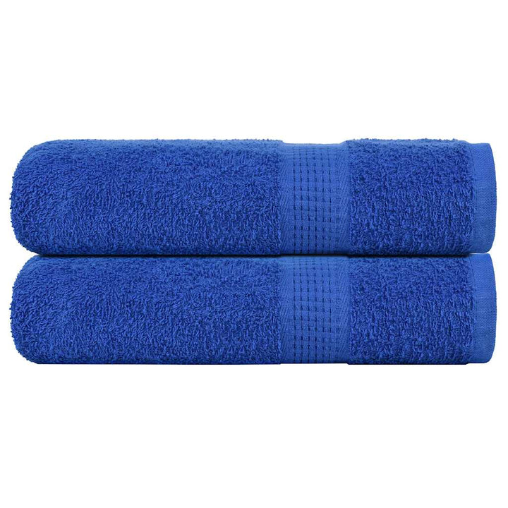 Serviettes De Visage 4 Pcs 360 G/M² 100% Coton Bleu