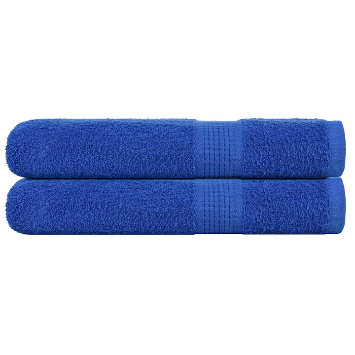 Serviettes De Visage 4 Pcs 360 G/M² 100% Coton Bleu