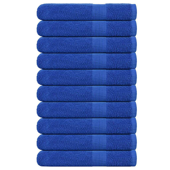 Serviettes De Visage 4 Pcs 360 G/M² 100% Coton Bleu