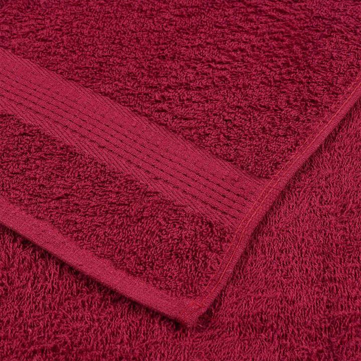 Serviettes D'invité 4 Pcs Bordeaux 360 G/M² 100% Coton Bordeaux 