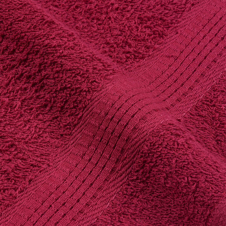 Serviettes D'invité 4 Pcs Bordeaux 360 G/M² 100% Coton Bordeaux 