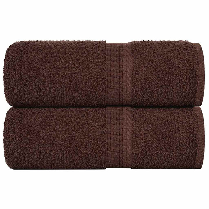 Serviettes De Bain 10 Pcs 360 G/M² 100% Coton Marron