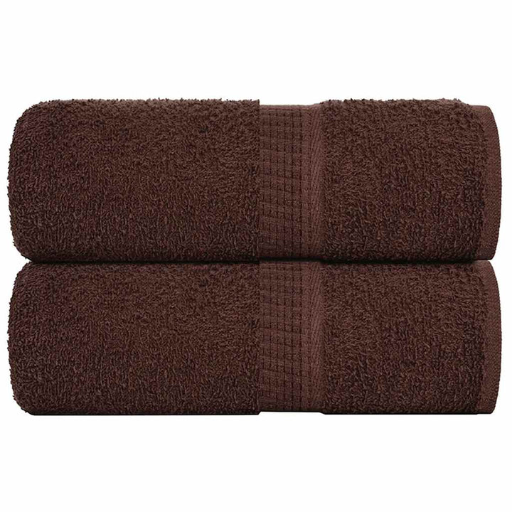 Serviettes De Bain 10 Pcs 360 G/M² 100% Coton Marron