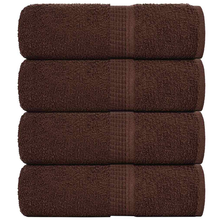 Serviettes De Bain 10 Pcs 360 G/M² 100% Coton Marron