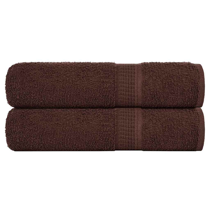 Serviettes De Bain 10 Pcs 360 G/M² 100% Coton Marron