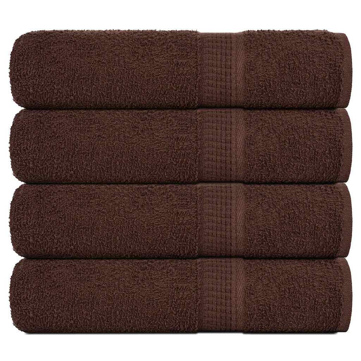 Serviettes De Bain 10 Pcs 360 G/M² 100% Coton Marron