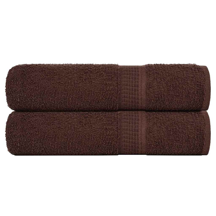 Serviettes De Bain 10 Pcs 360 G/M² 100% Coton Marron