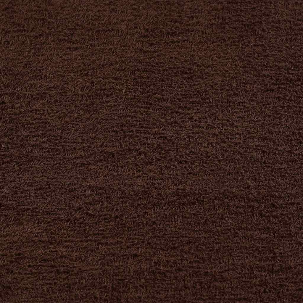 Serviettes De Bain 10 Pcs 360 G/M² 100% Coton Marron