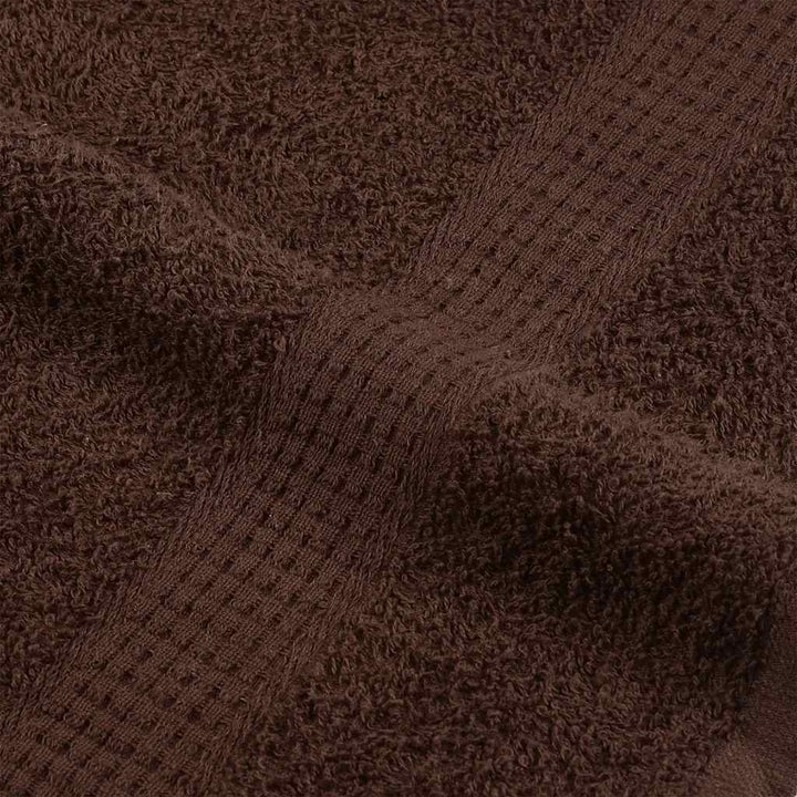 Serviettes De Bain 10 Pcs 360 G/M² 100% Coton Marron