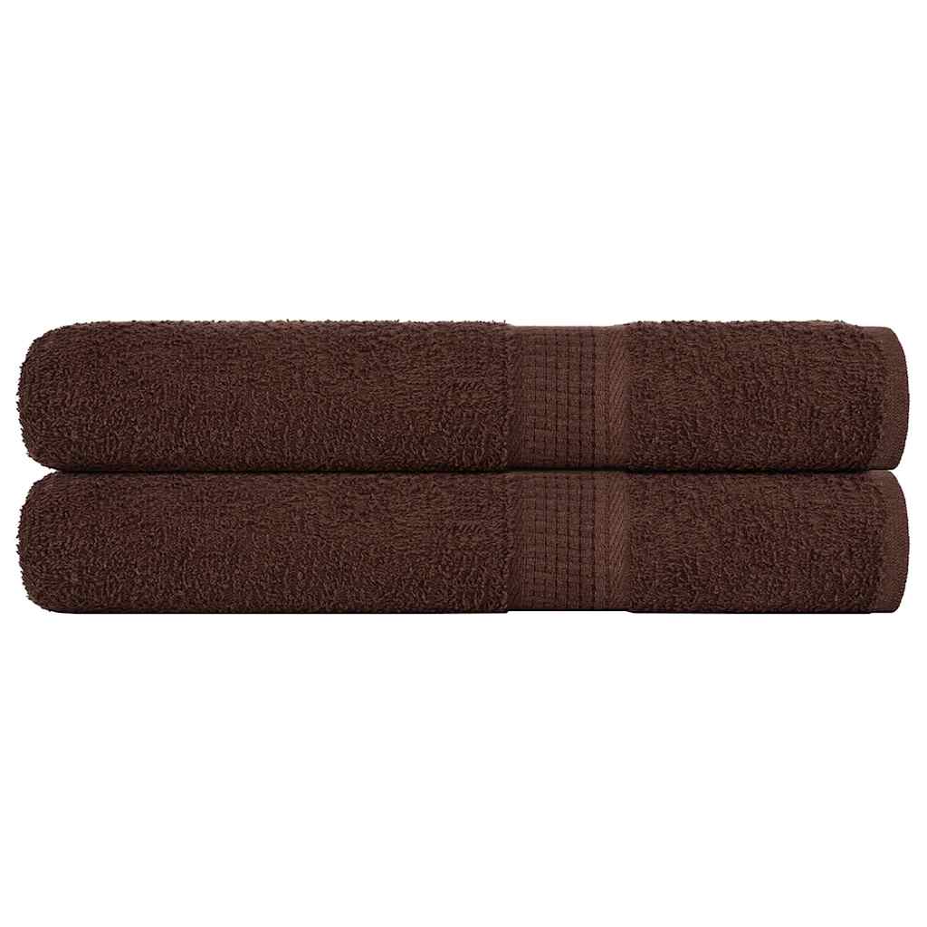 Serviettes De Bain 10 Pcs 360 G/M² 100% Coton Marron
