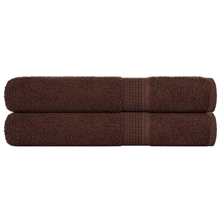 Serviettes De Bain 10 Pcs 360 G/M² 100% Coton Marron