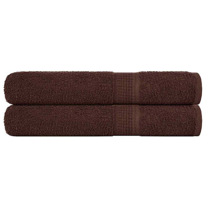 Serviettes De Bain 10 Pcs 360 G/M² 100% Coton Marron