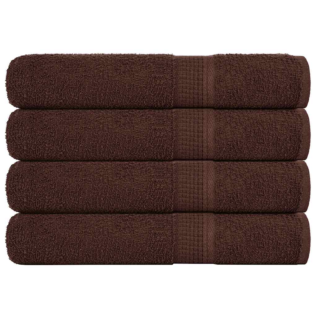 Serviettes De Bain 10 Pcs 360 G/M² 100% Coton Marron