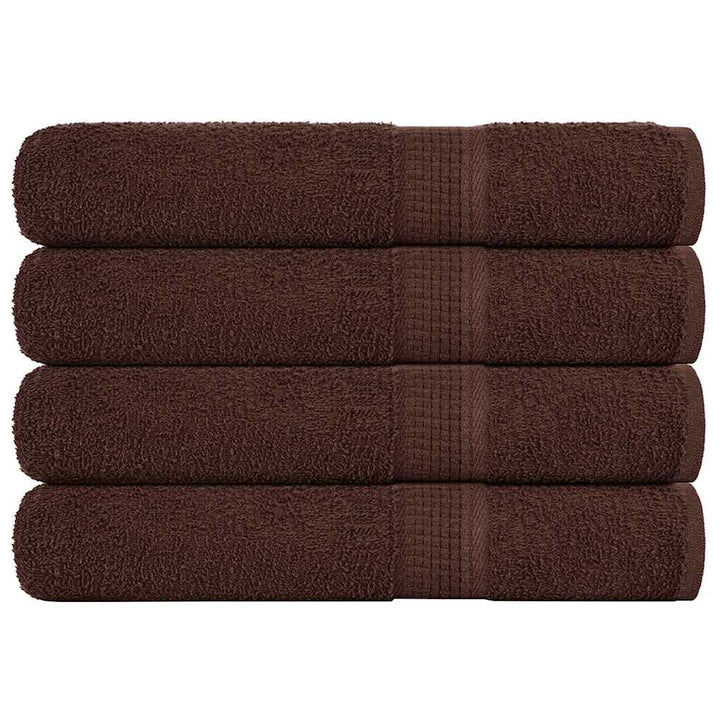 Serviettes De Bain 10 Pcs 360 G/M² 100% Coton Marron