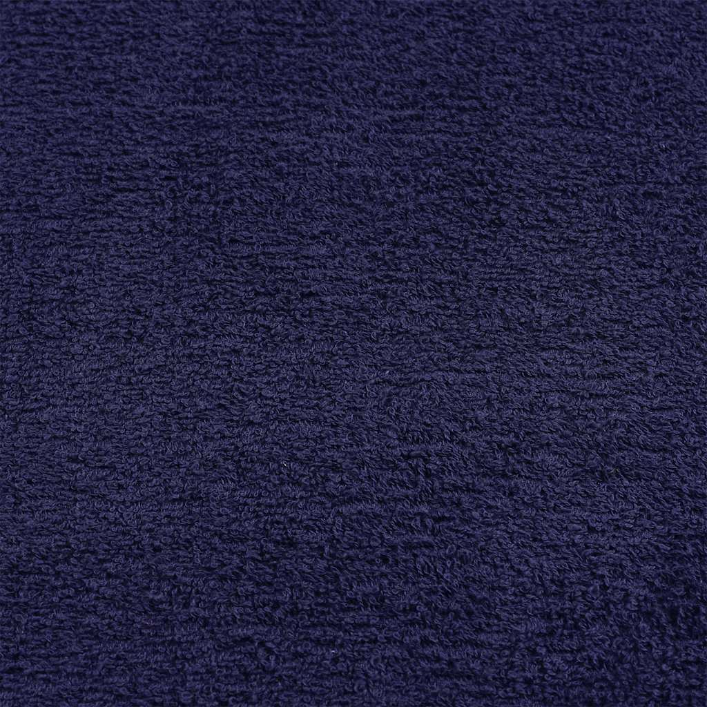 Serviettes D'invité 2 Pcs 100% Coton Bleu Marine