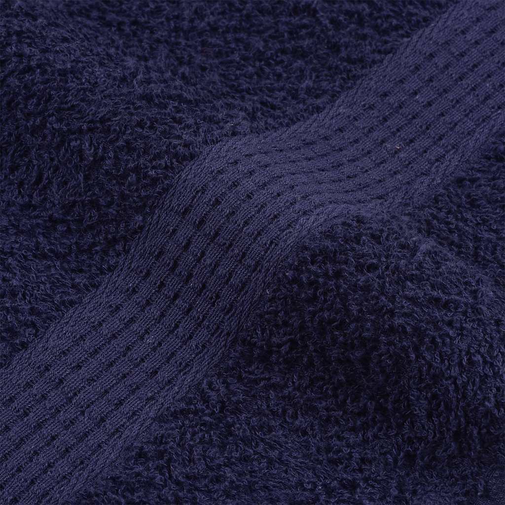 Serviettes D'invité 2 Pcs 100% Coton Bleu Marine