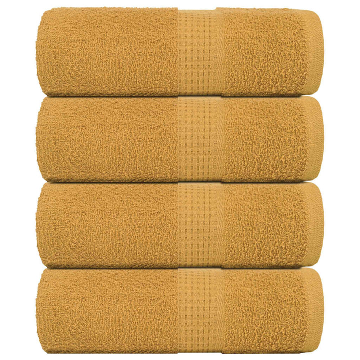 Serviettes De Bain 2 Pcs 360 G/M² 100% Coton Doré