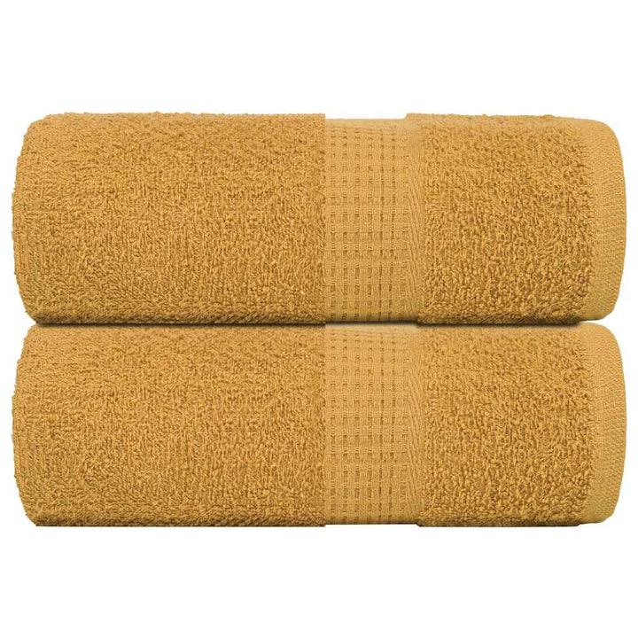 Serviettes De Bain 2 Pcs 360 G/M² 100% Coton Doré