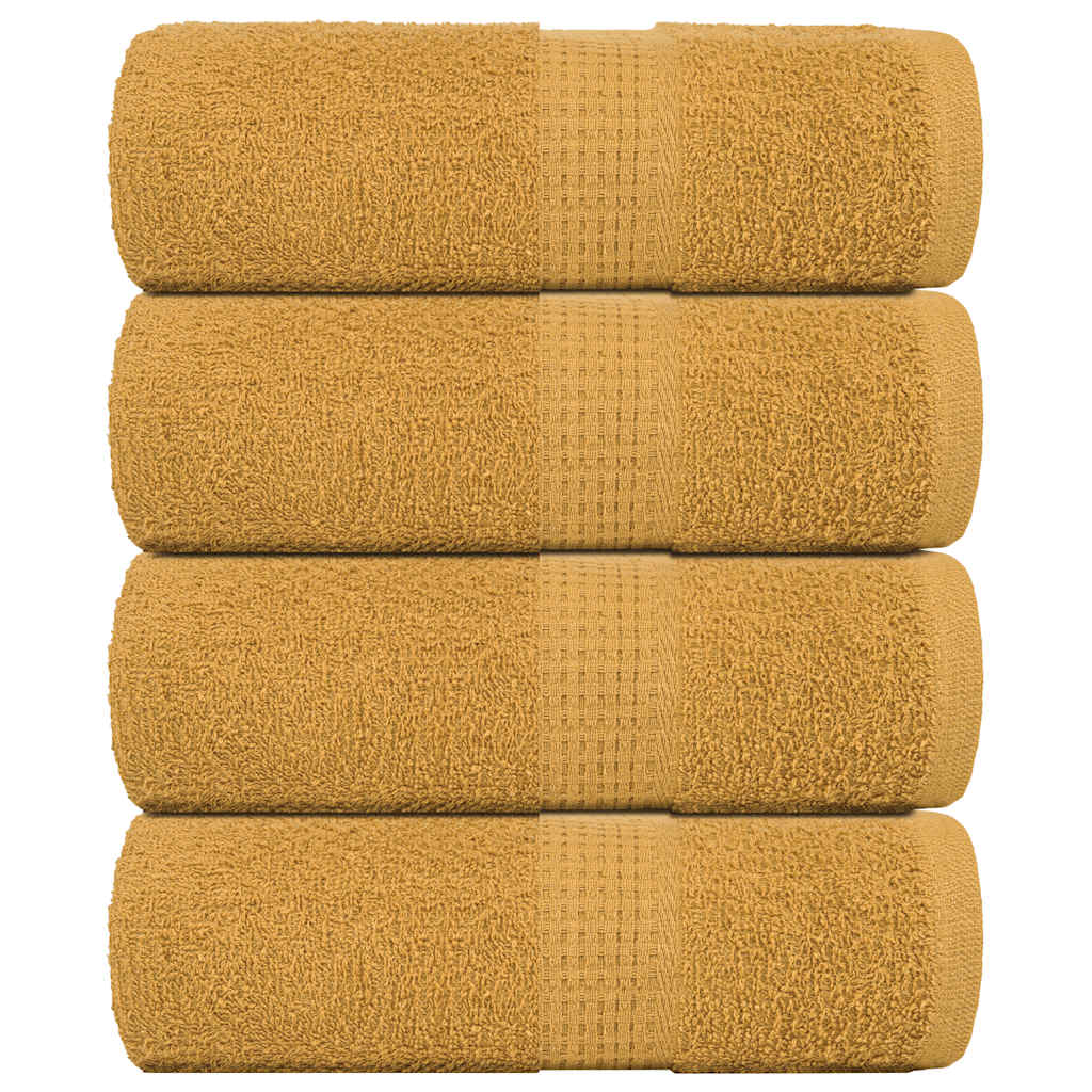 Serviettes De Bain 2 Pcs 360 G/M² 100% Coton Doré