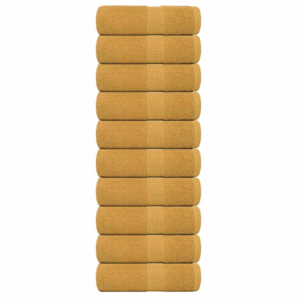 Serviettes De Bain 2 Pcs 360 G/M² 100% Coton Doré