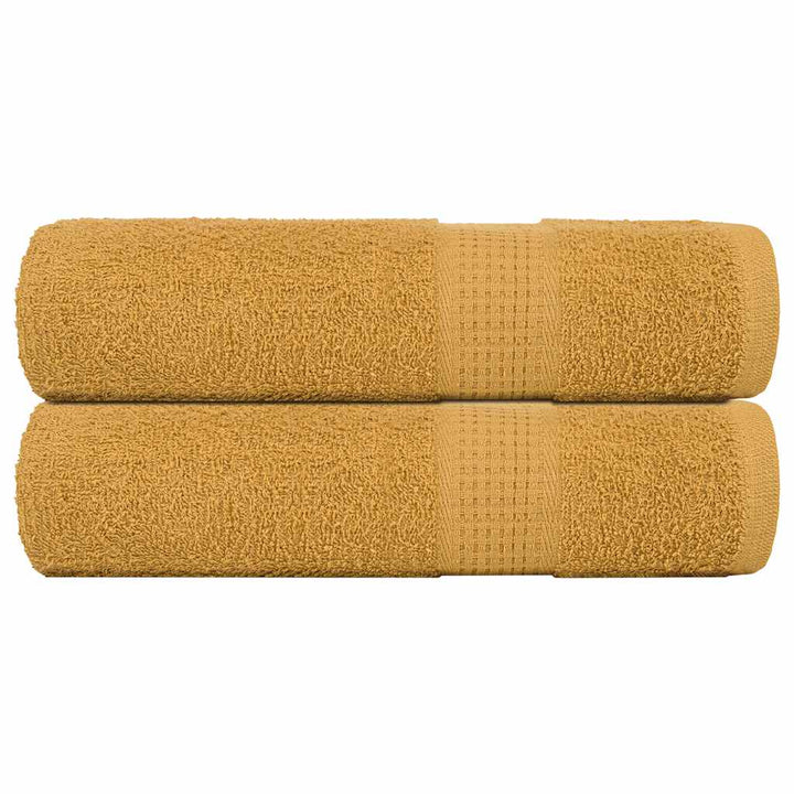 Serviettes De Bain 2 Pcs 360 G/M² 100% Coton Doré