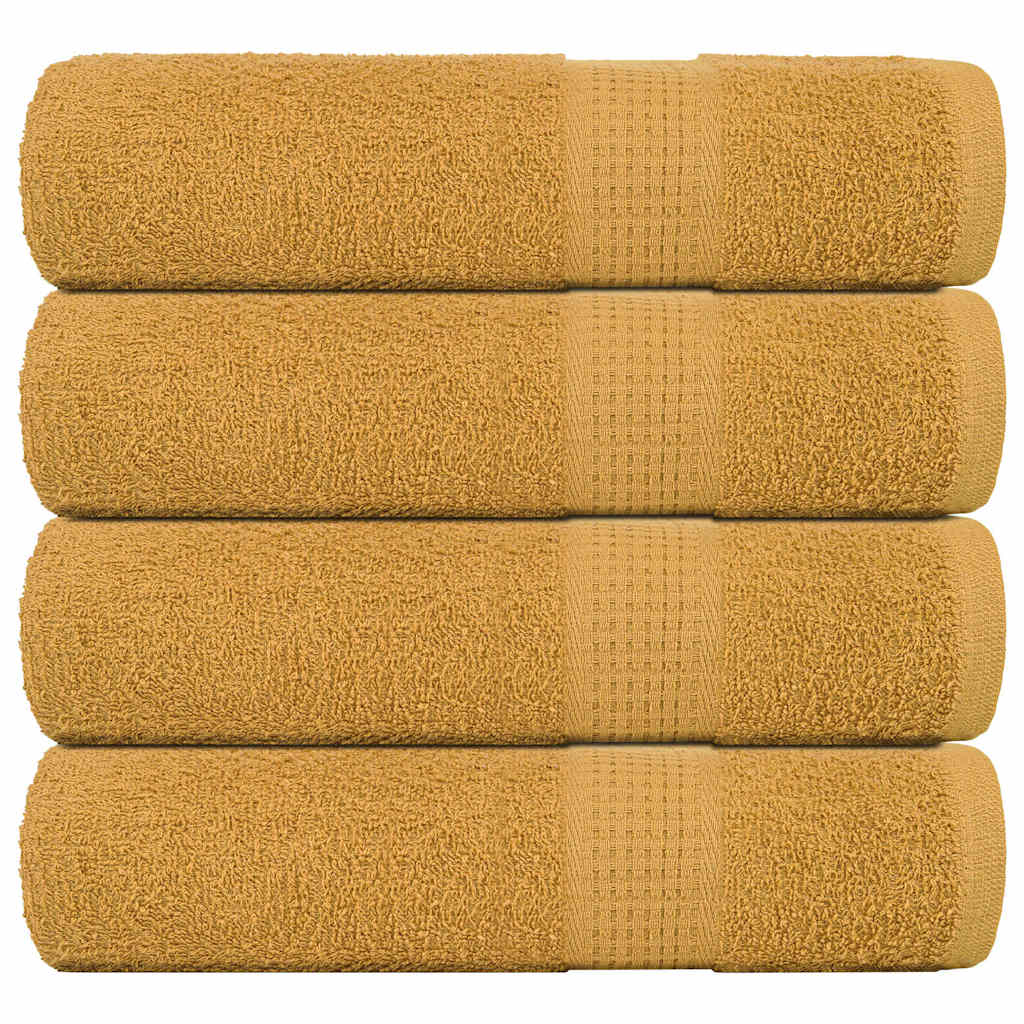 Serviettes De Bain 2 Pcs 360 G/M² 100% Coton Doré
