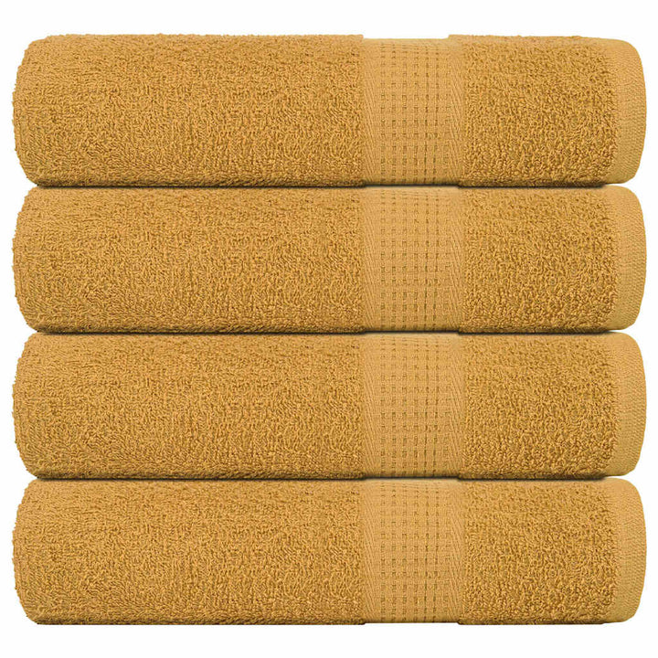 Serviettes De Bain 2 Pcs 360 G/M² 100% Coton Doré