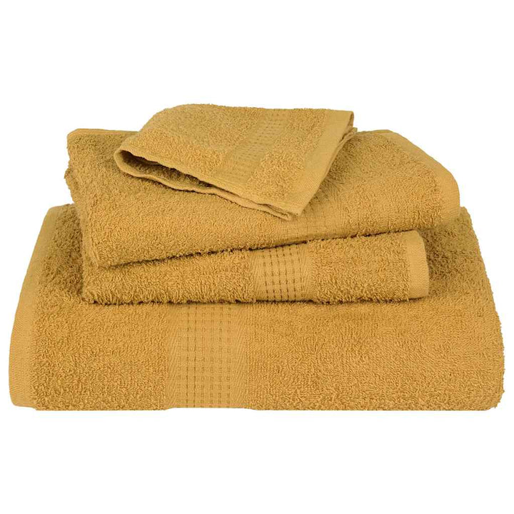 Serviettes De Bain 2 Pcs 360 G/M² 100% Coton Doré