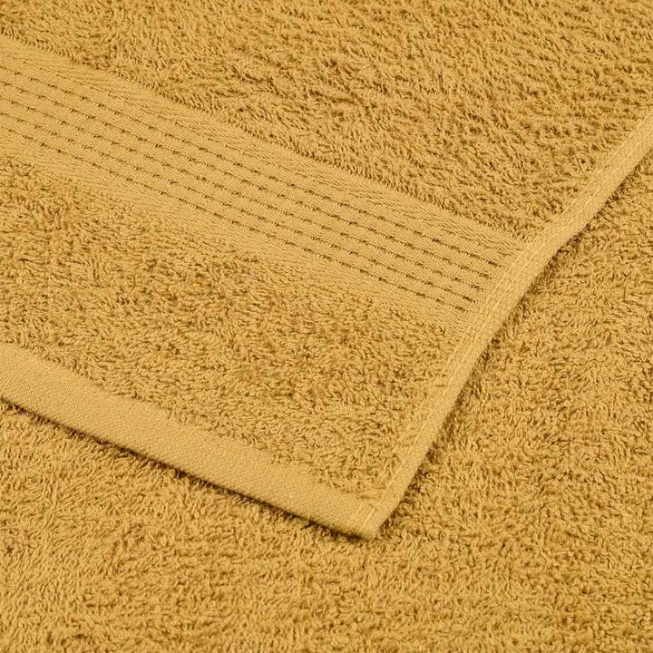 Serviettes De Bain 2 Pcs 360 G/M² 100% Coton Doré