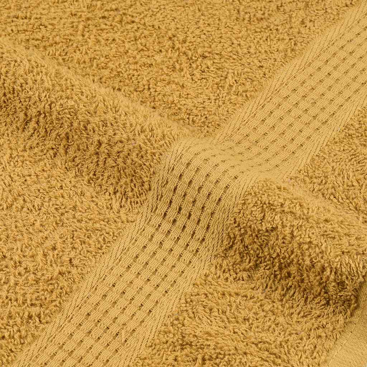 Serviettes De Bain 2 Pcs 360 G/M² 100% Coton Doré