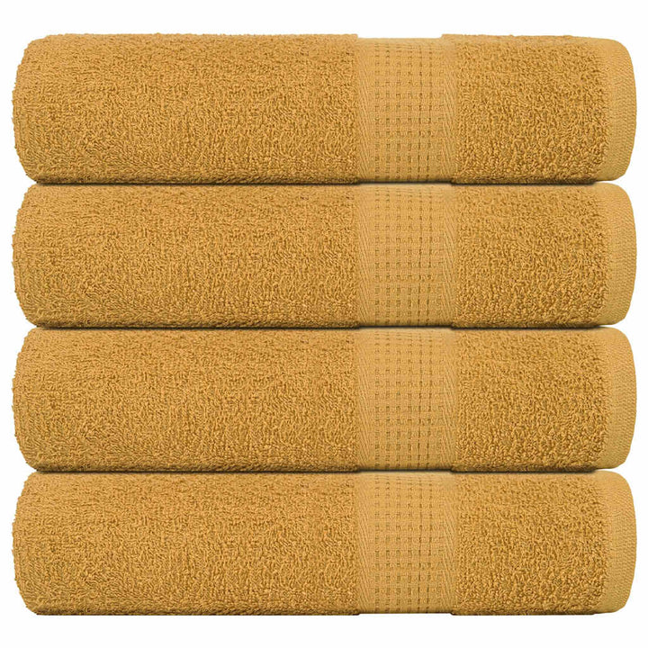 Serviettes De Bain 2 Pcs 360 G/M² 100% Coton Doré