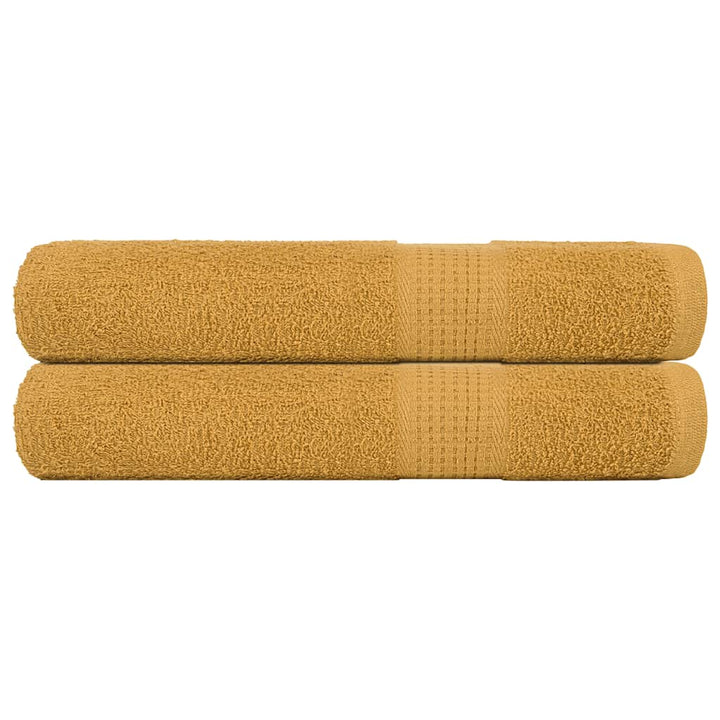 Serviettes De Bain 2 Pcs 360 G/M² 100% Coton Doré