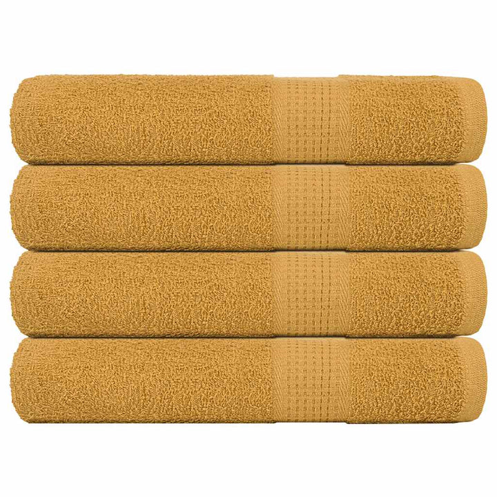Serviettes De Bain 2 Pcs 360 G/M² 100% Coton Doré