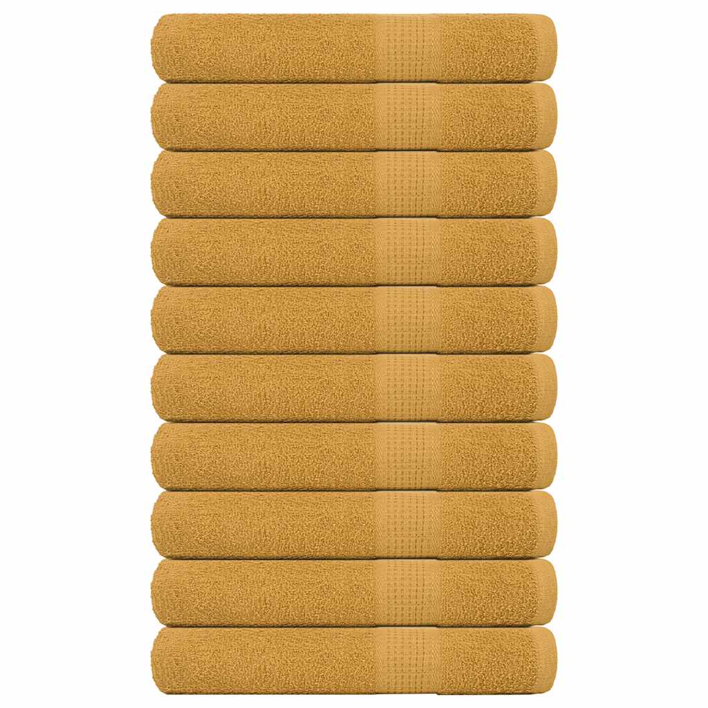 Serviettes De Bain 2 Pcs 360 G/M² 100% Coton Doré