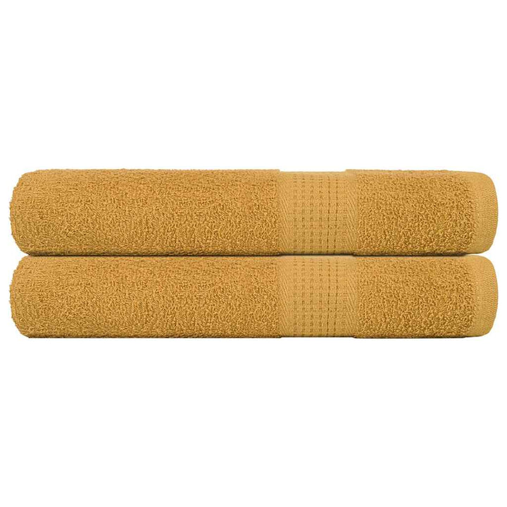 Serviettes De Bain 2 Pcs 360 G/M² 100% Coton Doré