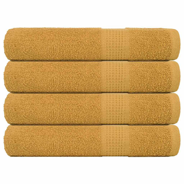 Serviettes De Bain 2 Pcs 360 G/M² 100% Coton Doré