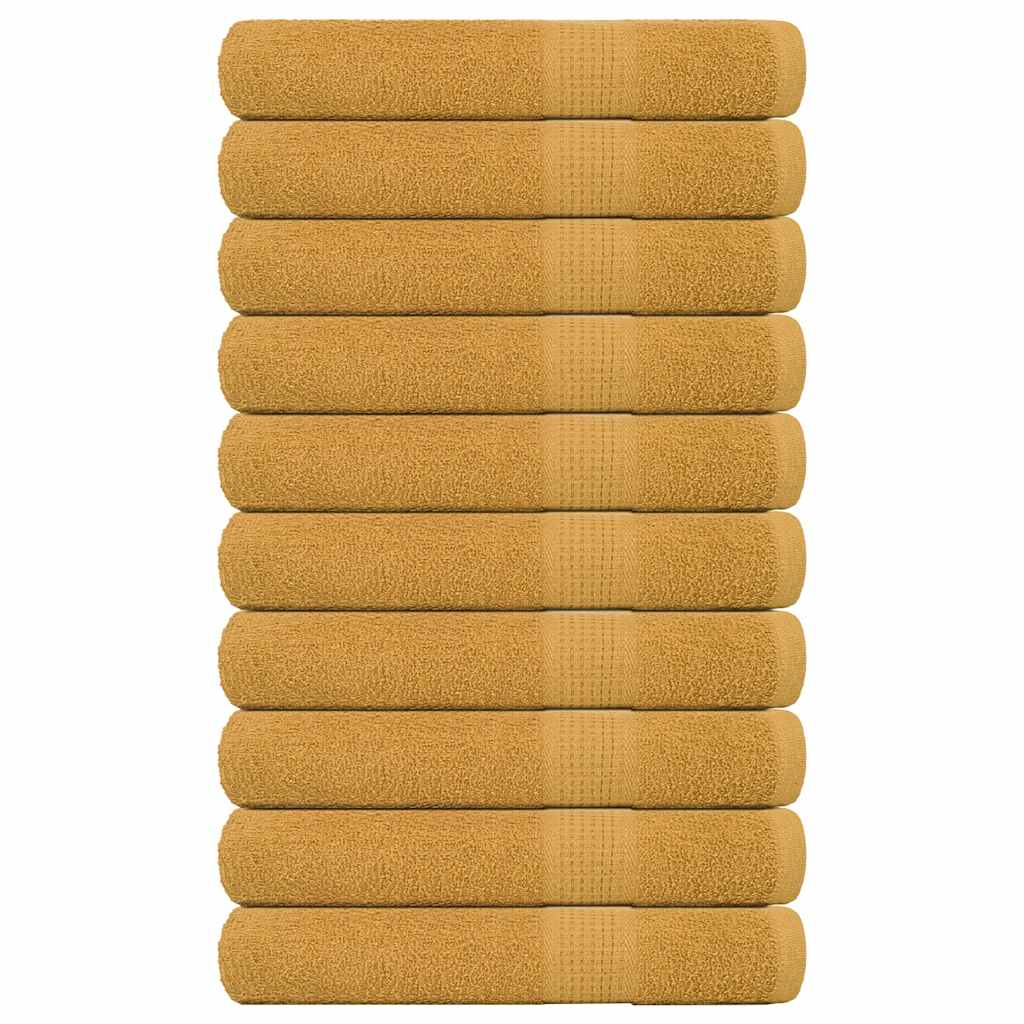 Serviettes De Bain 2 Pcs 360 G/M² 100% Coton Doré