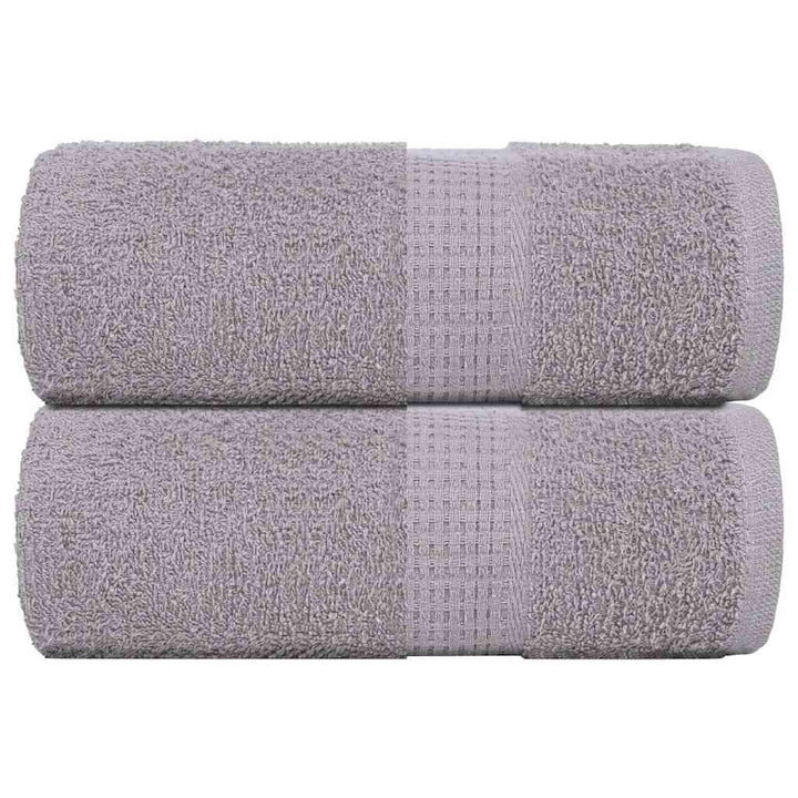 Serviettes De Visage 4 Pcs 360 G/M² 100% Coton Gris