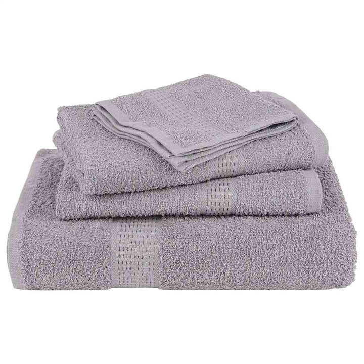 Serviettes De Visage 4 Pcs 360 G/M² 100% Coton Gris