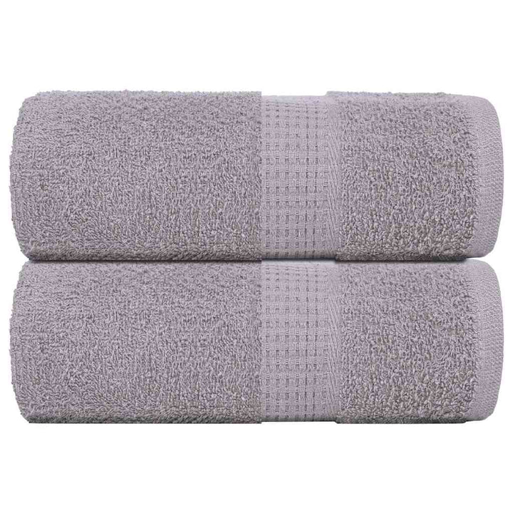 Serviettes De Visage 4 Pcs 360 G/M² 100% Coton Gris