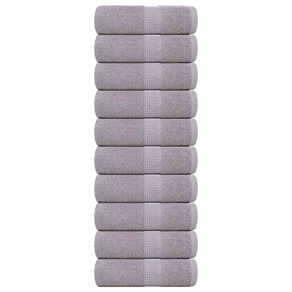 Serviettes De Visage 4 Pcs 360 G/M² 100% Coton Gris