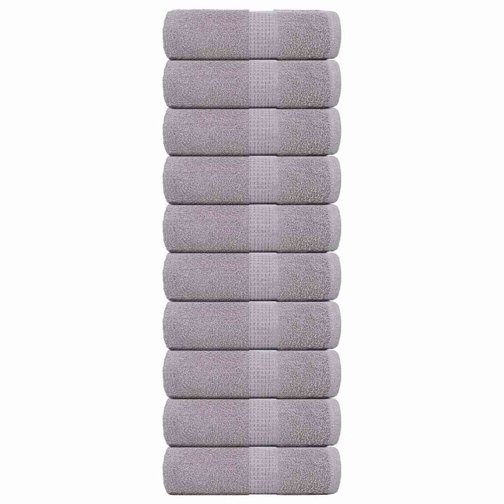 Serviettes De Visage 4 Pcs 360 G/M² 100% Coton Gris
